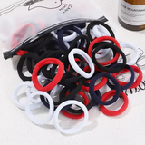 50/100/30 basic black rubber band for women girls elatic classical hair band head accessories casual sport High ponytail support