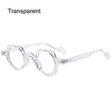 Round Square Frame Blue Light Blocking Glasses Japanese Style Unisex Non-Prescription Glasses Eyeglasses Frame