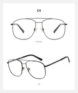 Pure Titanium Eyeglass frames Men Ultralight Square Men's Glasses Frames Business Decorative Eyewear Titanium Fake Eyepieces Men