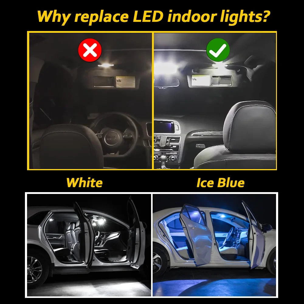 Canbus Car Bulbs LED Interior Light Kit For Mini Roadster R59 F60 R60 Cooper R50 R53 R56 F55 F56 R58 F57 R57 R52 Clubman F54 R55
