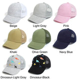 Printed Dinosaur Kids Sun Hat Toddler Baseball Hat for Baby Boys Girls Cap Age 0-5Y Sun Hat