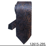 100% Silk Brand Purple Tie Men Necktie High Quality Mix Colors Silk 7.5 cm Gravatas Accessories Wedding April Fool's Day