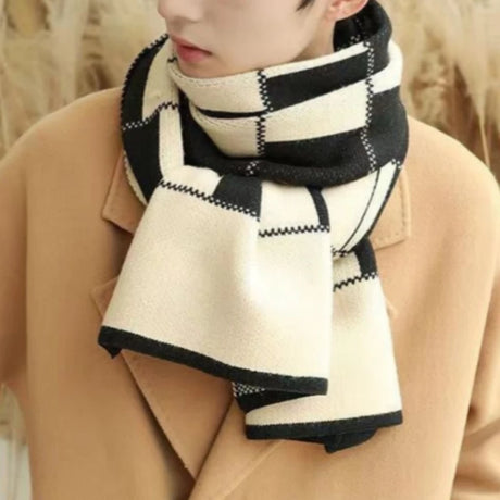 Winter wool scarf men handsome new warm thick Korean long neck to send boyfriend