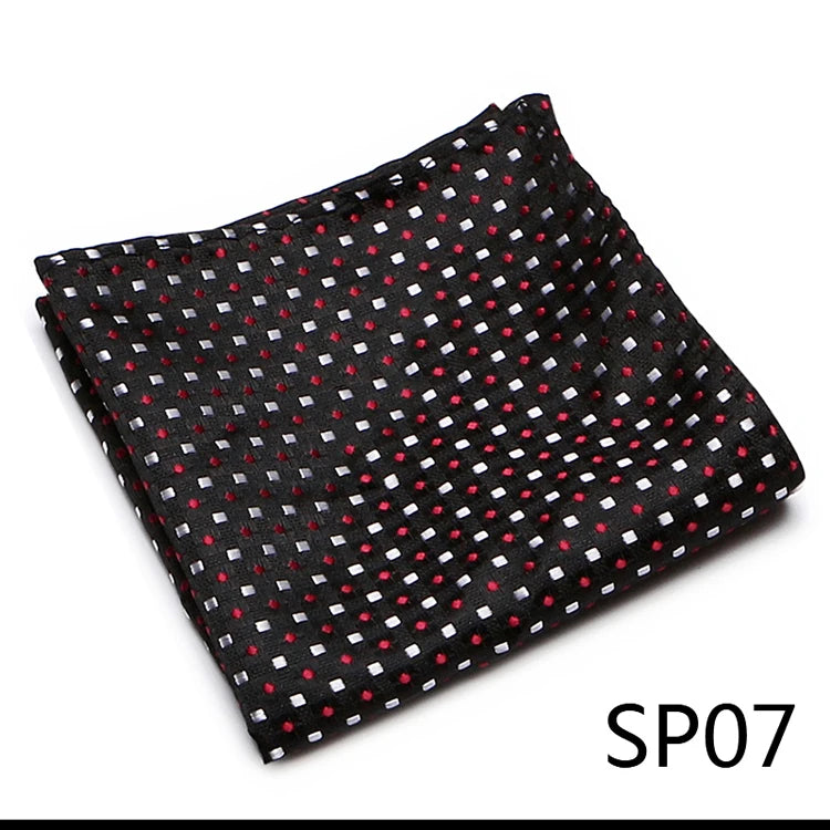 High Grade 2023 New Style Hot sale Silk Handkerchief Black Suit Accessories Solid Men Abraham Lincoln's birthday Pocket Square