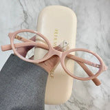 Oval Small Frame Retro Female Korean Plain Glasses Anti-blue Light Eyeglasses Eye Protection Ladies Optical Spectacle Eyeglass