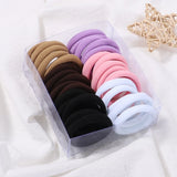 30Pcs/Set Women Elastic Hair Bands Girls Colorful Nylon Rubber Bands Headband Scrunchie Kids Ponytail Holder Hair Accessories
