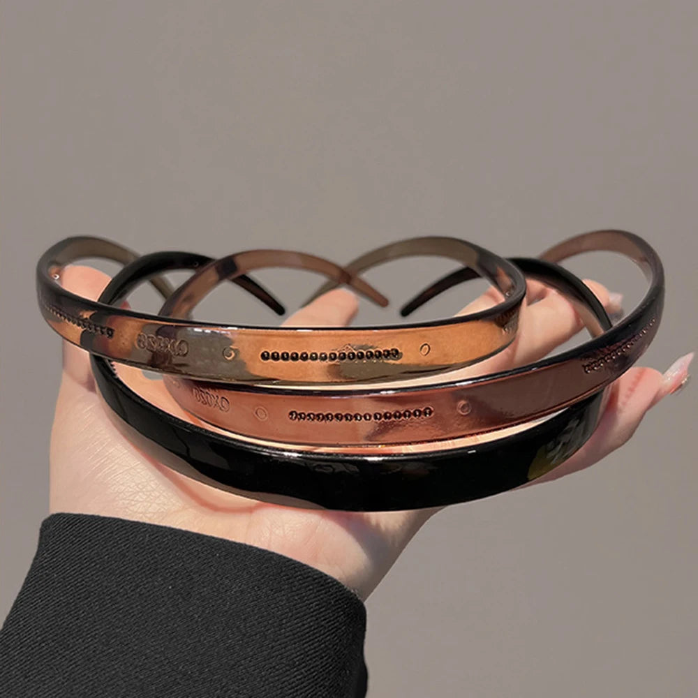 Toothed Headband Sunglasses Shaped Headband Transparent Non-slip Hair Hoop Hairstyle Fixing Tool Hair Accessories Hairband