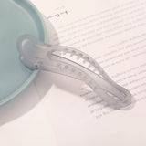New Acrylic Matte Duckbill Hair Claws Barrettes Bow Solid Color Hair Clips Hair Accessories For Women Hairpin Ponytail Headwear
