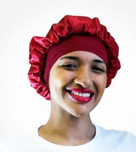 2020 New No. plus-Sized African Printing round Cap Double-Layer Satin Lining Wide Edge Nightcap Chemotherapy Hat