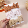 3Pcs Girls Cable Knit Turban Baby Bows Headbands For Children Elastic Kids Hair Bands Newborn Toddle Headwrap Hair Accessories