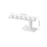 1pc wall mounted non perforated baseball cap hook, smooth and burr free, 6-hook design, multifunctional storage