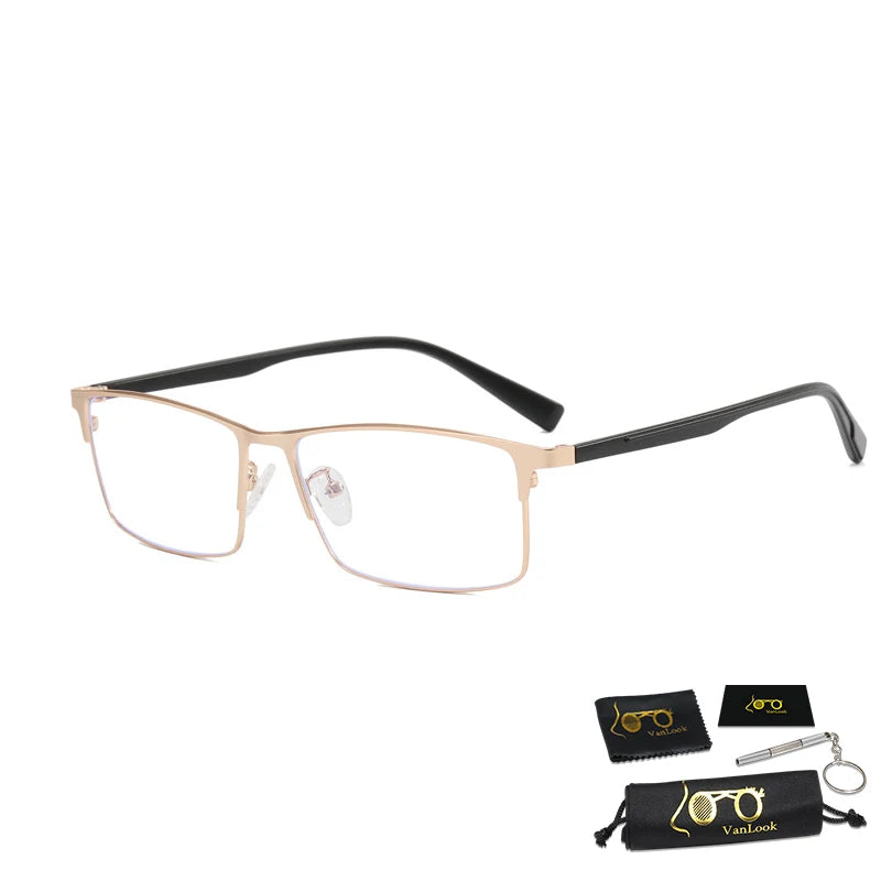 Big Titanium Glasses Frame Anti Blue Ray For Computer Work Business Spectacle Screen Protective Eyeglasses Wide155mm Light