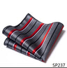 High Grade Brand Silk Kerchief Man Dark Blue Striped April Fool's Day Fit Formal Party Pocket Square Handkerchiefs Suit Hanky