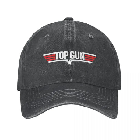 Top Gun Baseball Cap Mavericks Film Vintage Male Washed Trucker Hat Casual Print Sport Snapback Cap Birthday Gift