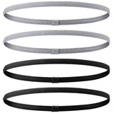 4 Pieces Solid Thicken Non-Slip Elastic Sports Outdoor Headbands Hair Headbands for Men Exercise Hair Bands Sweatbands for Women