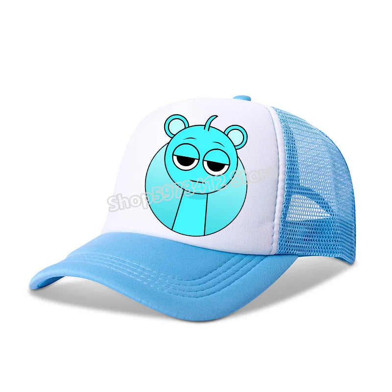 Sprunki Kids Baseball Caps Boys Casuals Hat Game Incredibox Children Sports Sun Hat Adjustable Peaked Cap Bonnet Birthday Gifts