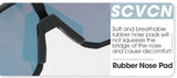 SCVCN New Riding Cycling Sunglasses Outdoor Sports Running Goggles Men's Mtb Bicycle Glasses Women Cycling Eyewear 1 Lens