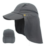Connectyle Boys Girls Kids Summer UPF 50+ Sun Protection Cap Adjustable Quick Dry  Detachable Fishing Hat with Neck Flap