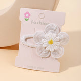 1pcs Ins Daisy Flower Hair Clips Baby Girl Hairpins for Kids Lace White Barette Princess Hooks Infant Accessories Korean