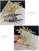 Creativity Unique Colorful Alien Metal Conch Hair Claws for Women Girl Y2K Hollow Headwear Shell Crab Hair Clip Hair Accessories