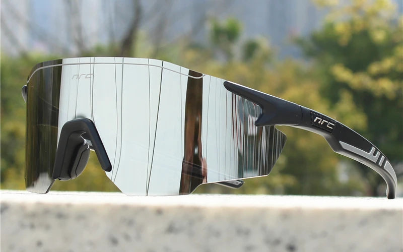 1 Lens NRC Cycling Sunglasses UV400 TR90 Sports Bicycle Glasses MTB Mountain Bike Fishing Hiking Riding Eyewear for Men Women