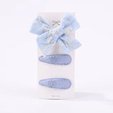 10Pcs/set 2.2'' Printed Embroidery Waterdrop Shape Hair Clips For Cute Girls BB Hairpin Barrettes Headwear Kids Hair Accessories