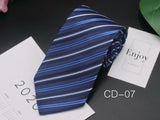 New Classic Blue Black Ties for Men Silk Mens Neckties for Wedding Party Business Adult Neck Tie Casual Solid Tie