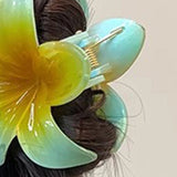 3 Inch Gradient Flower Hair Claw For Women Elegant Resin Floral Hair Clip Fresh Sweety Flower Gripper Girls Hair Accessories