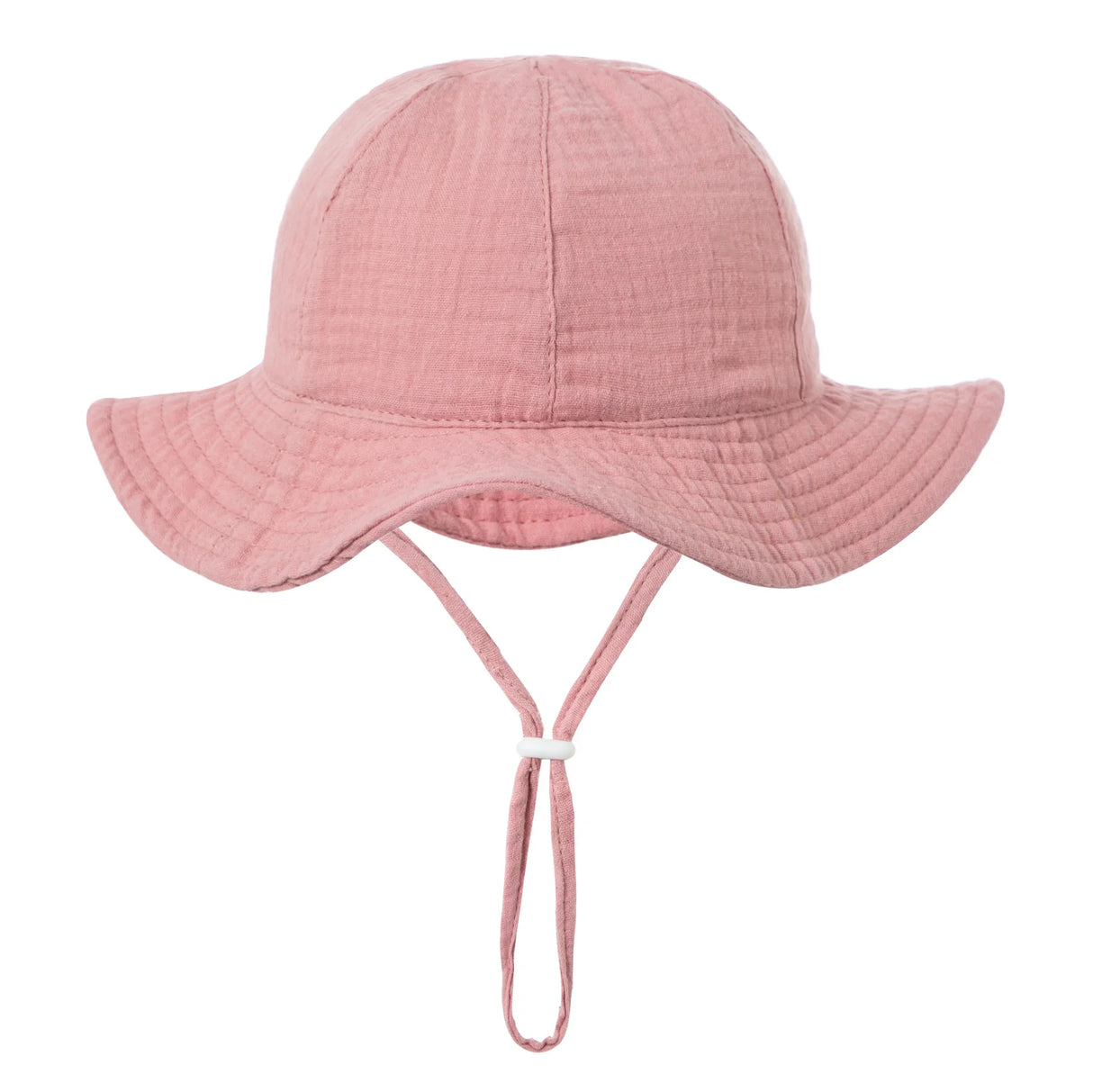 Embroidered Name Breathable Kids Wide Brim Sun Hat With Adustable Chin Strap Suitable For Summer And Beach