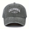 1PC Embroidered Baseball Cap On The West Coast Of California Vintage Style Pointed Hat Lightweight Hat Sun Resistant Sport Hat