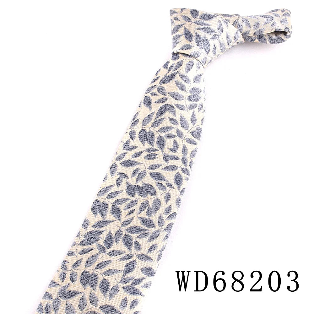 New Wedding Ties For Men Women Business Woven Floral Striped Neck Tie For Party Adult Suit Neckties For Groomsmen Gifts