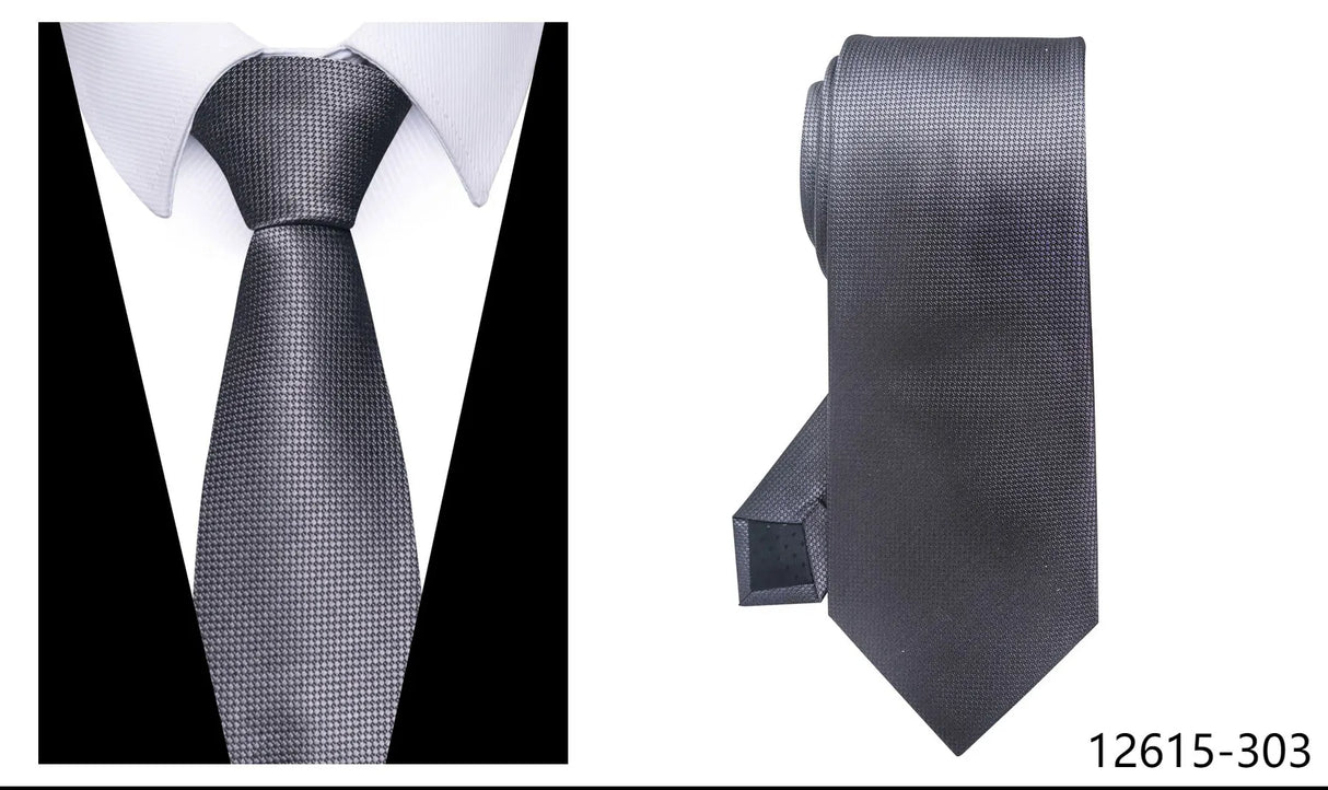 100% Silk Brand Purple Tie Men Necktie High Quality Mix Colors Silk 7.5 cm Gravatas Accessories Wedding April Fool's Day
