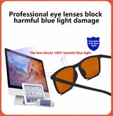 Red Lens，Orange Lens 100% Blue Light Blocking Goggles Glasses  Gaming Glasses Anti fatigue fashion Phone Eyeglasses