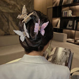 New Vintage Acetate Hair Claw Clip Sweet Butterfly Hair Clip Hairpin Barrettes Trendy Hair Accessories Barrettes for Women Girls