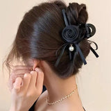 13cm Rose Shark Clip  Large  hair claw Elegant High-Grade Hair Accessories Pinzas Para El Cabello  Заколка Для Волос