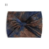 Bohemian Wide Stretch Headbands Multi-color Tie-dyed Yoga Sweatband Turban Head Wrap Bandana Women Hair Accessories Wholesale
