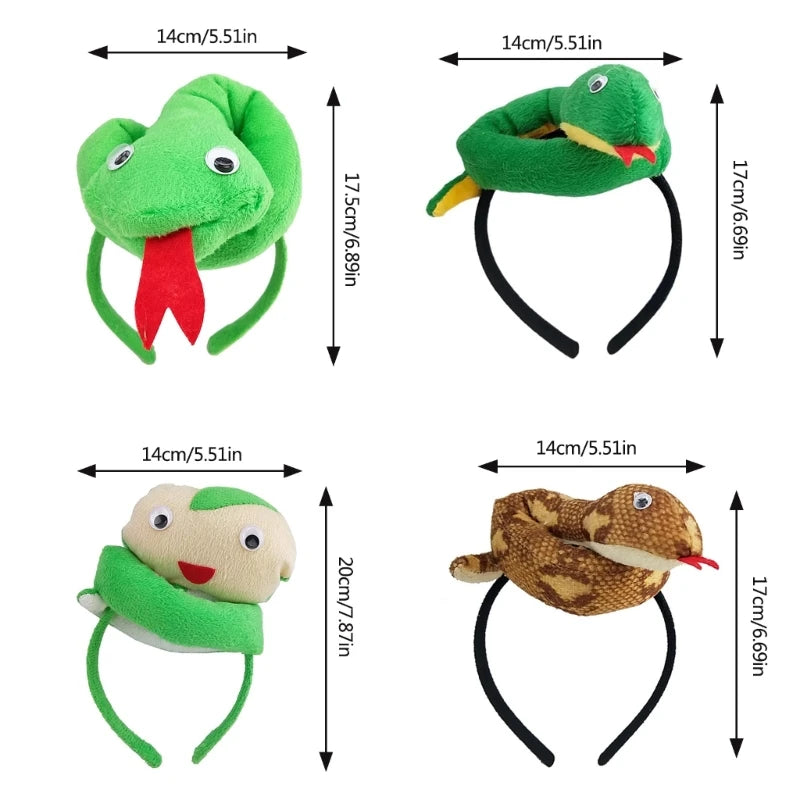 Hairbands Halloween Photo Booth Props Cartoon Headbands Party Headpiece Fun Headbands for Music Festivals
