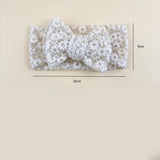 Headbands for Girl Soft Elastic Lace Bow Baby Girl Hair Band Children Turban Kids Headwear Toddler Hair Accessories for Newborn