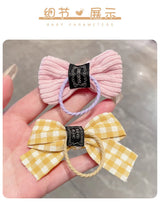 10pcs Hair Accessories Girls Scrunchies Aesthetic Lacos De Cabelo Infantil Bands Kids Headbands Bandes Bandeaux Elastiquec Cute