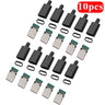 10pcs Type C usb3.1 3A fast charging USB Connectors Male Jack Tail Plug Electric Terminals welding DIY data cable accessories