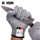 A Pair Anti Cut Proof Gloves Hot Sale Grey Black Anti Cut Level 5 Safety Work Gloves Glass Cutting Safety Protection