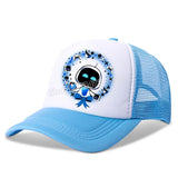 Astro Bot Kids Vintage Mesh Baseball Cap Adult Sun Hat Adjustable Breathable Sun Caps Summer Parents-child Hats Birthday Gifts