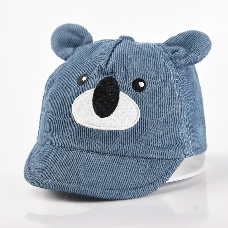 Cartoon Bear Baby Duck Tongue Hat Boy Girl Sunshade Peaked Cap Cotton Children Outdoor Visor Korean Kids Short Brim Baseball Hat