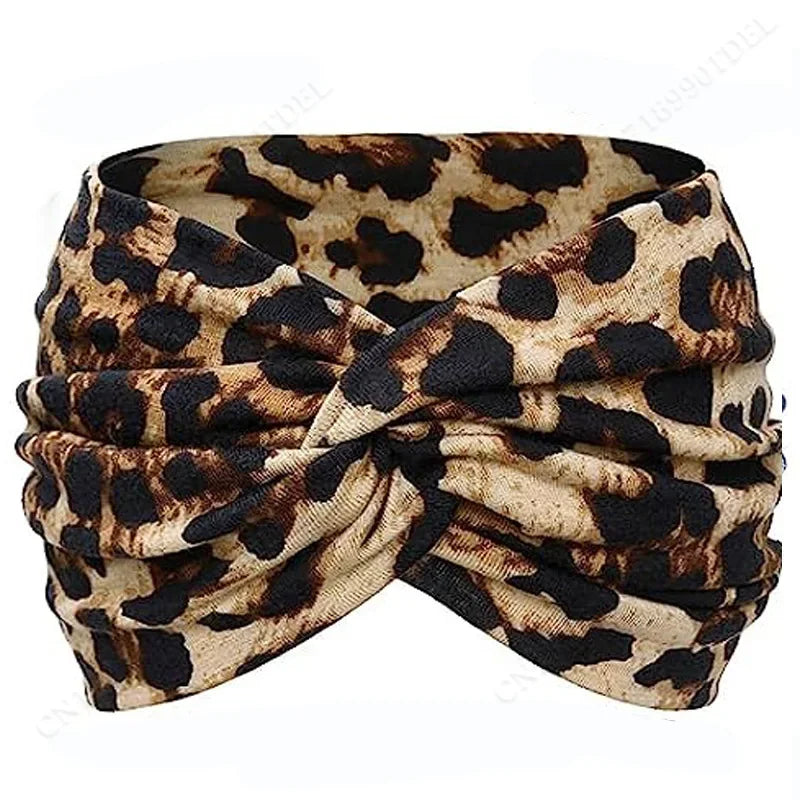 Twisted Wide Headbands for Women Extra Large Turban Workout Headband Fashion Yoga Hair Bands Boho Twisted Thick Hair Accessories
