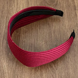 Women Very Wide Ribbed Knit Hairbands Tooth Headbands Non-slip For Washing Sports Simple Solid Color High Crown Headwrap 7cm