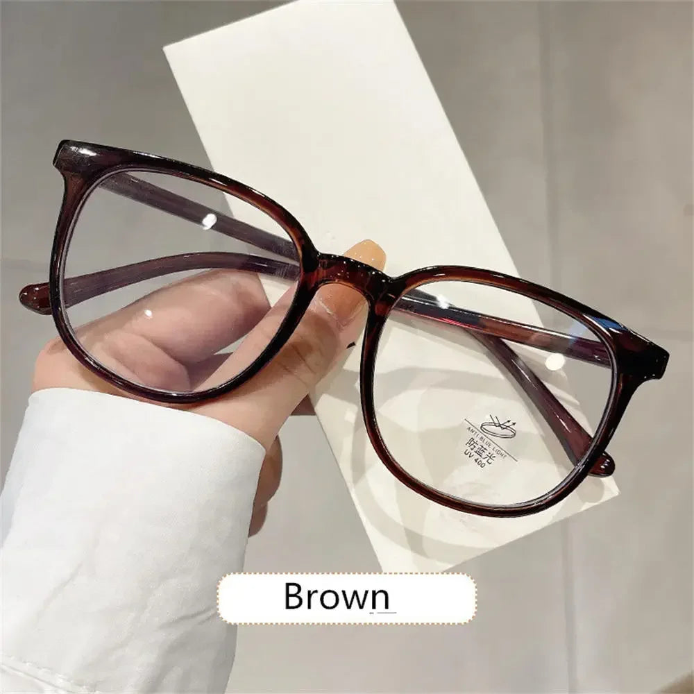 Transparent Anti-blue Light Glasses Oval Frame Computer Glasses Women Men Eyewear Blocking Glasses Optical Spectacle Eyeglases
