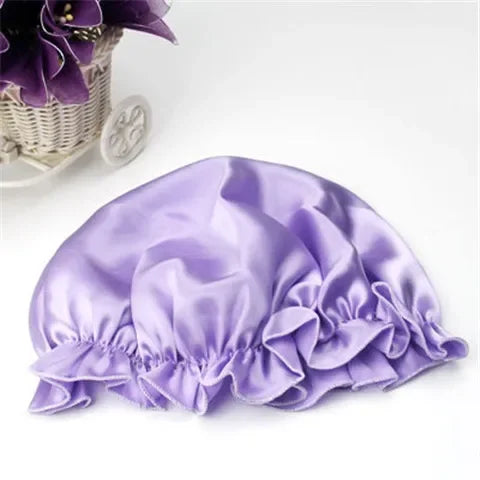 100% Mulberry Silk Nightcap Hair Styling Pure Silk Sleeping Hat Free Shipping