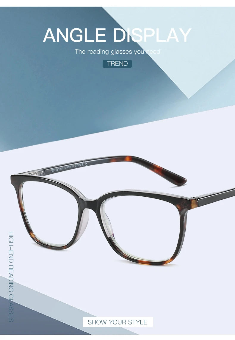 Blue Light Blocking Reading Glasses Anti Eyestrain Computer Reader Eyewear Gaming TV Eyeglasses for Women Men