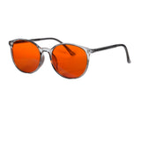 red glasses red blue light glasses for better sleep blue light blocking glasses orange lenses Tr90  women eyeglasses SH2022