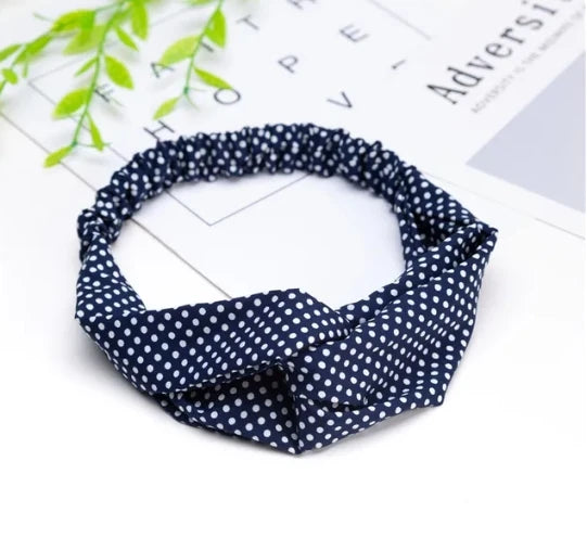 Women Girls Summer Bohemian Hair Bands Print Headbands Retro Cross Turban Bandage Bandanas HairBands Hair Accessories Headwrap